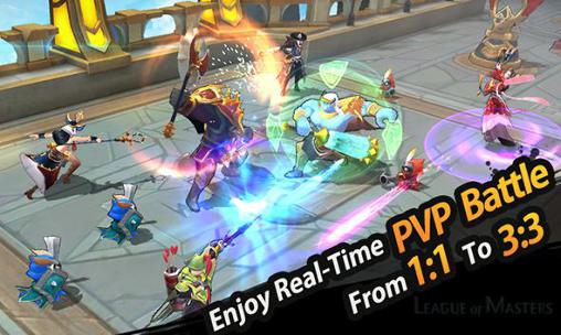 Gameplay of the League of masters for Android phone or tablet.