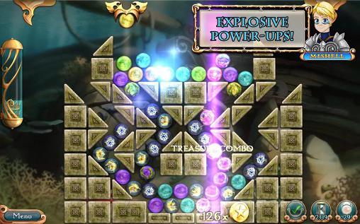 Gameplay of the League of mermaids: Match 3 for Android phone or tablet.