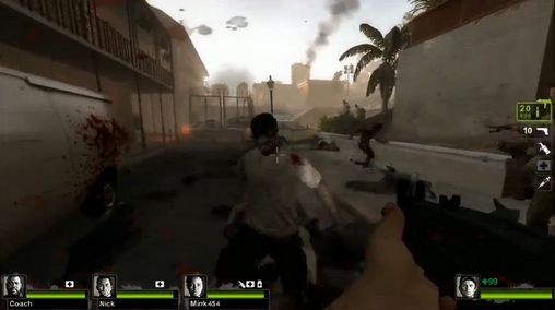 Gameplay of the Left 4 dead 2 for Android phone or tablet.