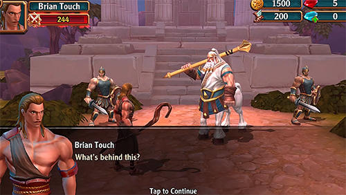 Gameplay of the Legacy of Zeus for Android phone or tablet.