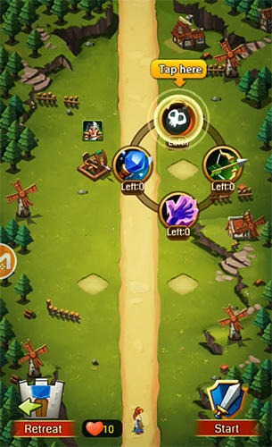 Legend of defense - Android game screenshots.
