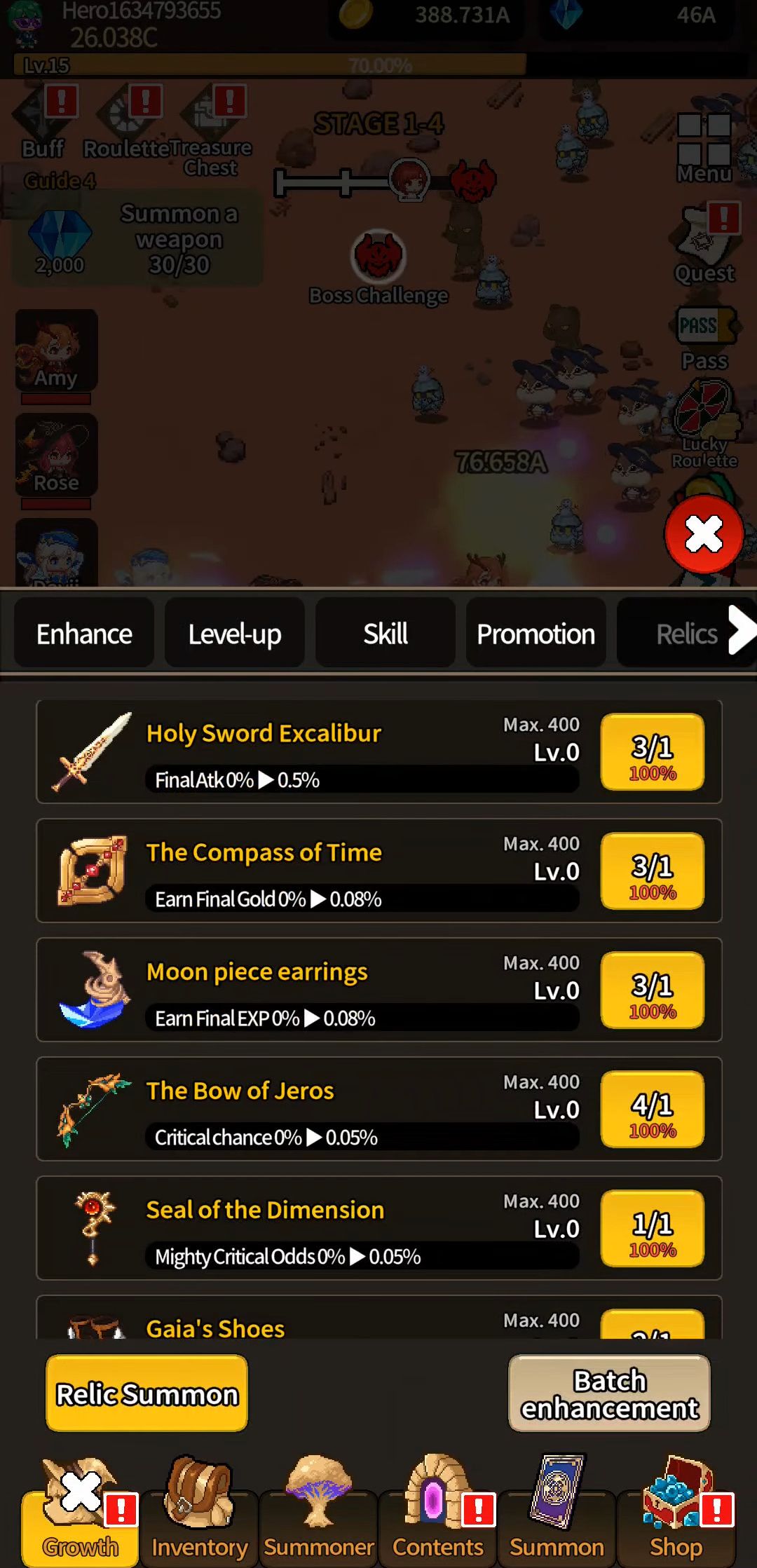 Legend Summoners : Idle RPG - Android game screenshots.