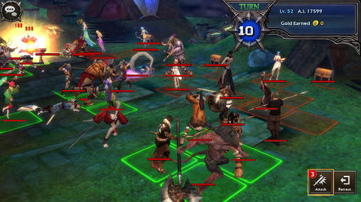 Gameplay of the Legion of heroes for Android phone or tablet.