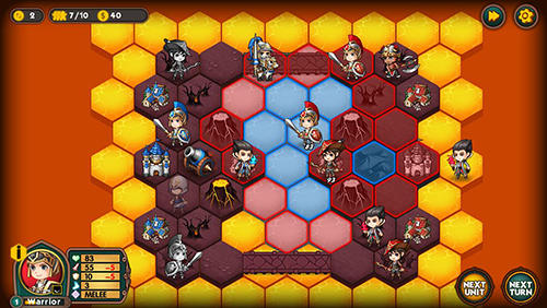 Gameplay of the Legion wars: Tactics strategy for Android phone or tablet.