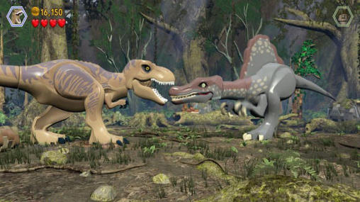 Gameplay of the LEGO Jurassic world for Android phone or tablet.