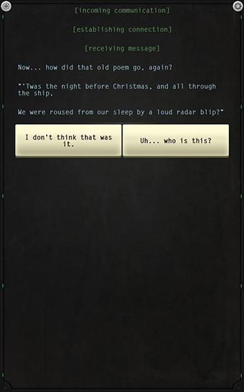 Gameplay of the Lifeline: Silent night for Android phone or tablet.
