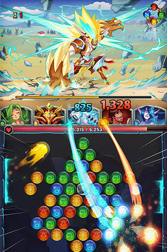 Lightslinger heroes: Puzzle RPG - Android game screenshots.