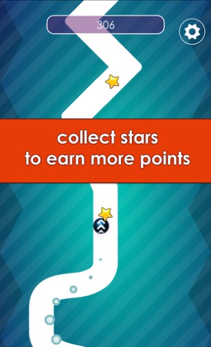Gameplay of the Line drive for Android phone or tablet.
