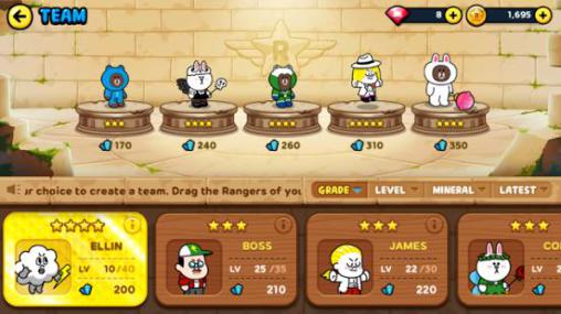 Gameplay of the Line rangers for Android phone or tablet.