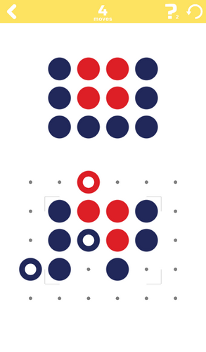 Gameplay of the Line up the dots for Android phone or tablet.