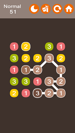 Gameplay of the Link dots for Android phone or tablet.