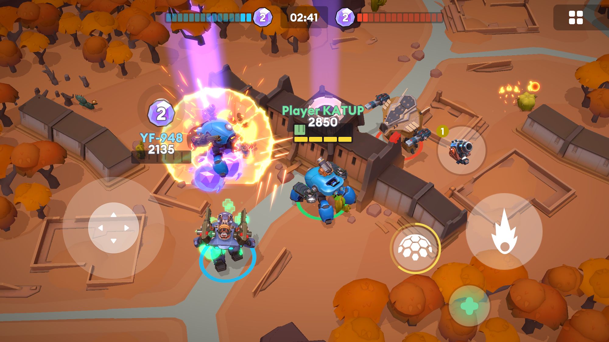 Little Big Robots. Mech Battle - Android game screenshots.