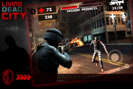Gameplay of the Living dead city for Android phone or tablet.