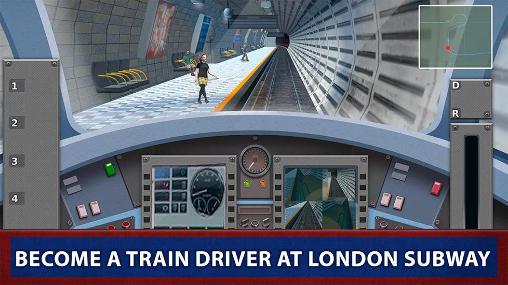 Gameplay of the London subway train sim 2017 for Android phone or tablet.