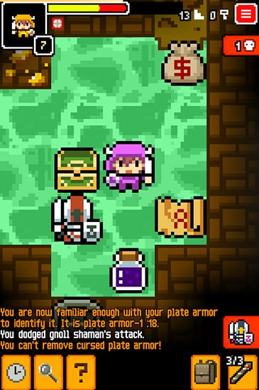 Gameplay of the Loot dungeon: Shattered for Android phone or tablet.
