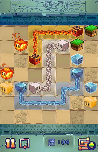 Gameplay of the Lost cubes for Android phone or tablet.