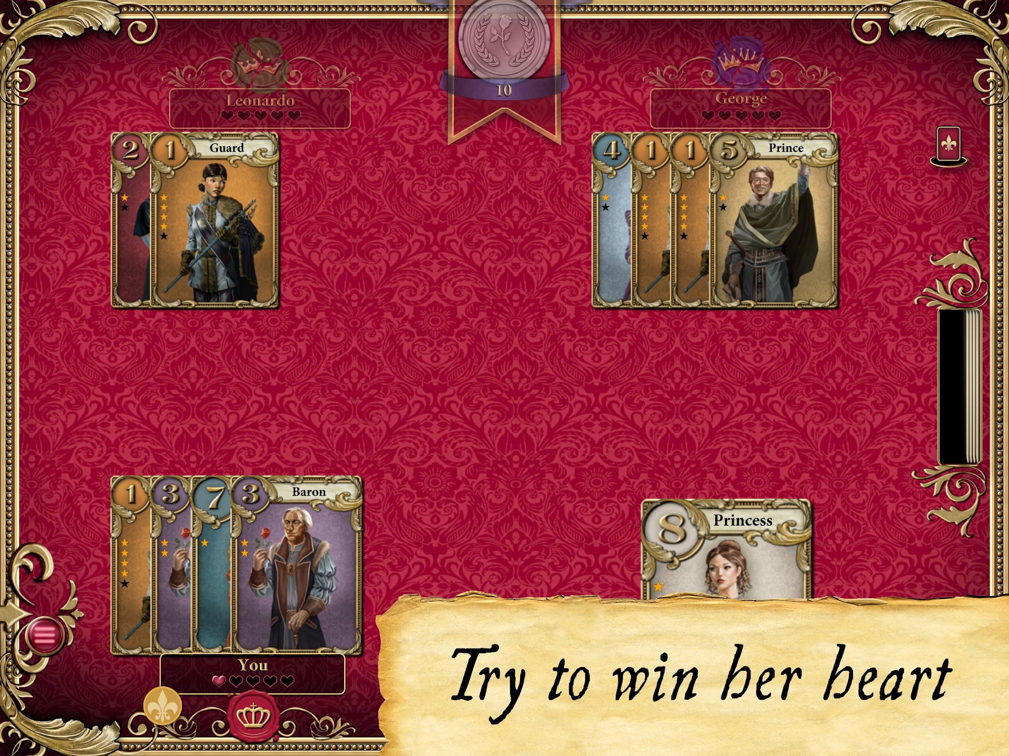 Love Letter - Strategy Card Game - Android game screenshots.
