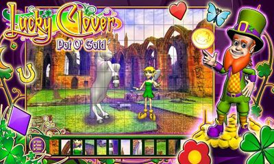 Gameplay of the Lucky Clover Pot O' Gold for Android phone or tablet.