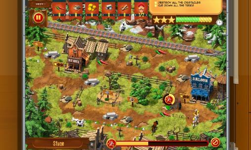 Gameplay of the Lucky Luke: Transcontinental railroad builders for Android phone or tablet.