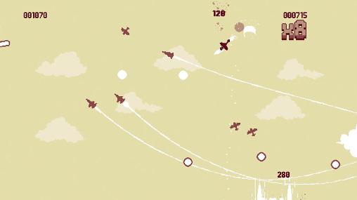 Gameplay of the Luftrausers for Android phone or tablet.