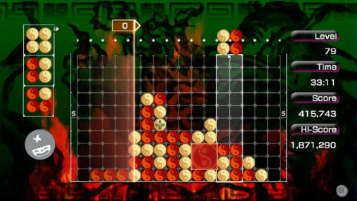 Gameplay of the Lumines for Android phone or tablet.