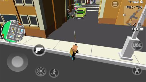 Gameplay of the Mad city: Pixel's edition for Android phone or tablet.
