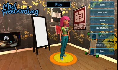 Gameplay of the Mad Freebording for Android phone or tablet.