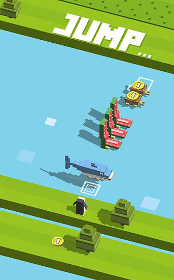 Gameplay of the Mad hop: Endless arcade game for Android phone or tablet.