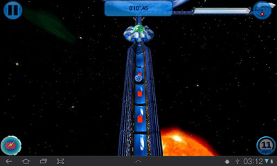 Gameplay of the Mad O Ball 3D Outerspace for Android phone or tablet.