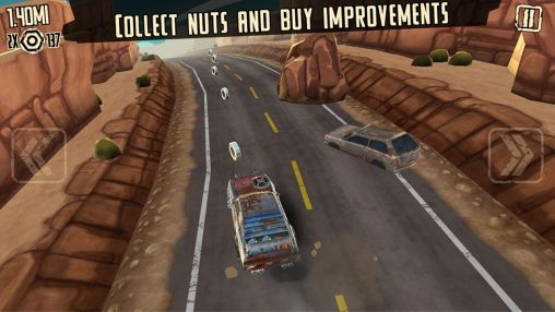 Gameplay of the Mad road driver for Android phone or tablet.