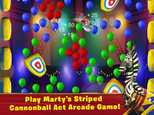 Gameplay of the Madagascar: Join the circus for Android phone or tablet.