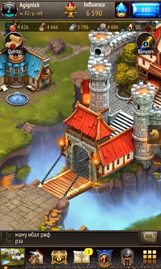 Gameplay of the Magecraft: The war for Android phone or tablet.