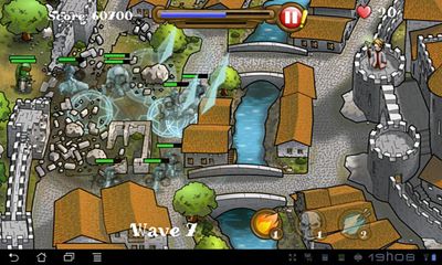 Gameplay of the Magic Defenders HD for Android phone or tablet.