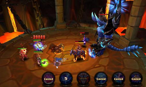 Gameplay of the Magic legion: Mists of orcs for Android phone or tablet.
