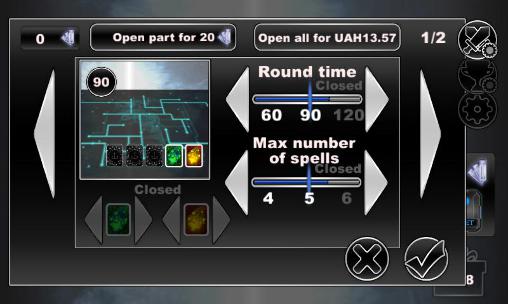 Gameplay of the Magic: Tournament of force sci-fi for Android phone or tablet.