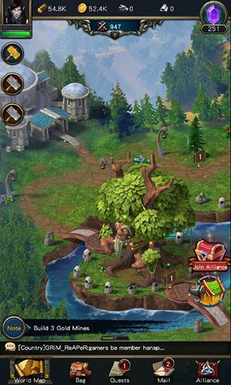 Gameplay of the Magic wars for Android phone or tablet.