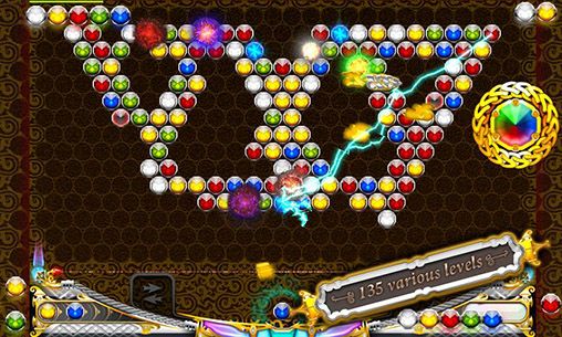 Gameplay of the Magnetic gems for Android phone or tablet.