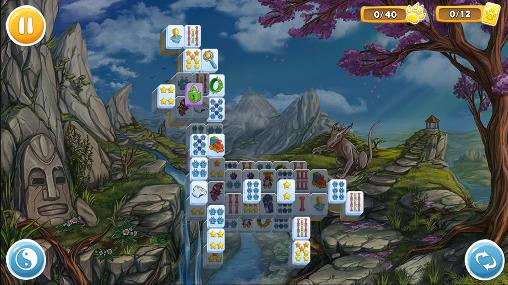 Gameplay of the Mahjong: Wolf's stories for Android phone or tablet.