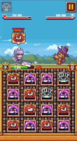 Gameplay of the Maid and slime for Android phone or tablet.