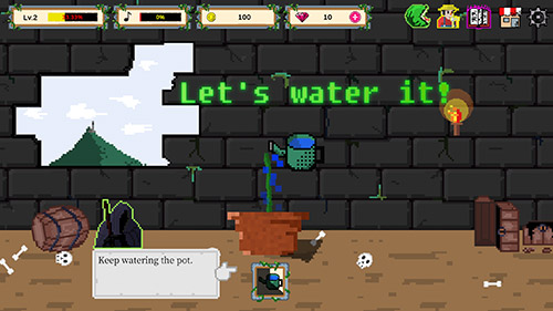 Man-eating plant - Android game screenshots.