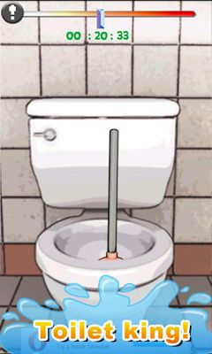 Gameplay of the Man vs Toilet for Android phone or tablet.