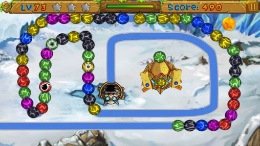 Gameplay of the Marble blast for Android phone or tablet.