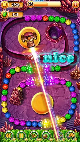 Gameplay of the Marble blast crush for Android phone or tablet.