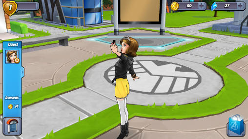 Gameplay of the Marvel: Avengers academy for Android phone or tablet.