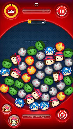 Gameplay of the Marvel: Tsum tsum for Android phone or tablet.