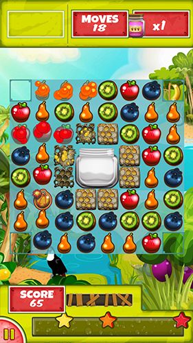 Gameplay of the Match-3: Mr. Fruit for Android phone or tablet.