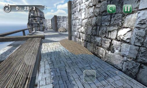 Gameplay of the Maze mania 3D: Labyrinth escape for Android phone or tablet.