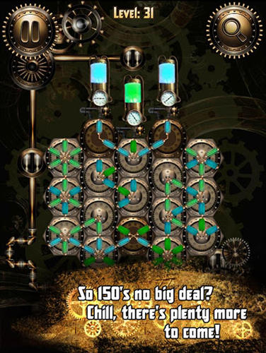 Gameplay of the Mechanicus: Steampunk puzzle for Android phone or tablet.