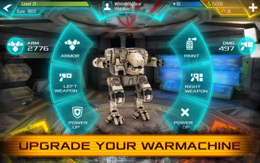 Gameplay of the Mechs warfare for Android phone or tablet.