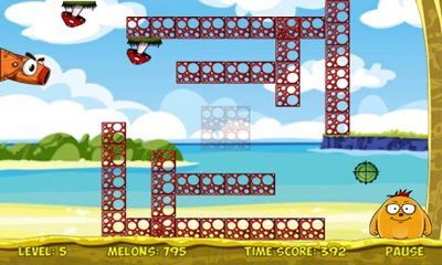 Gameplay of the Melon Bounce for Android phone or tablet.